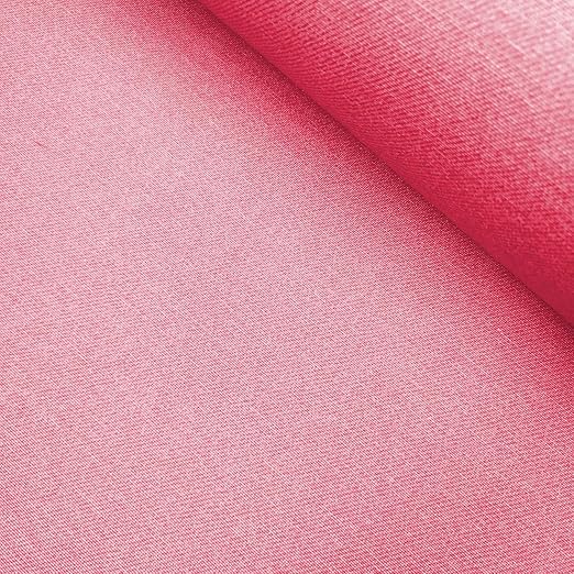 Staab's Beschichtete Baumwolle Uni Rosa (Meterware, Qualität Zum Nähen) (50 x 140 cm)