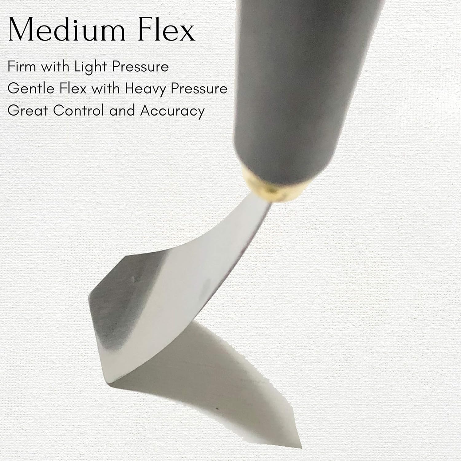 Painting Knife Set of 5 - Five Different Palette Knives Thin to Thick - Straight Edge Gentle Flex for Art and Paint (Unit, 5pcs)