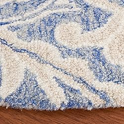 SAFAVIEH Micro-Loop Collection 6' x 9' BlueIvory