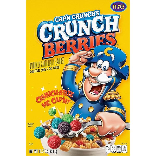 QUAKER CAPTAIN CRUNCHBERRIES CEREAL, 11.7 OZ