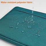 TECOOL 15.6 Inch Laptop Sleeve Teal Protective Case with Handle and Pockets view 7