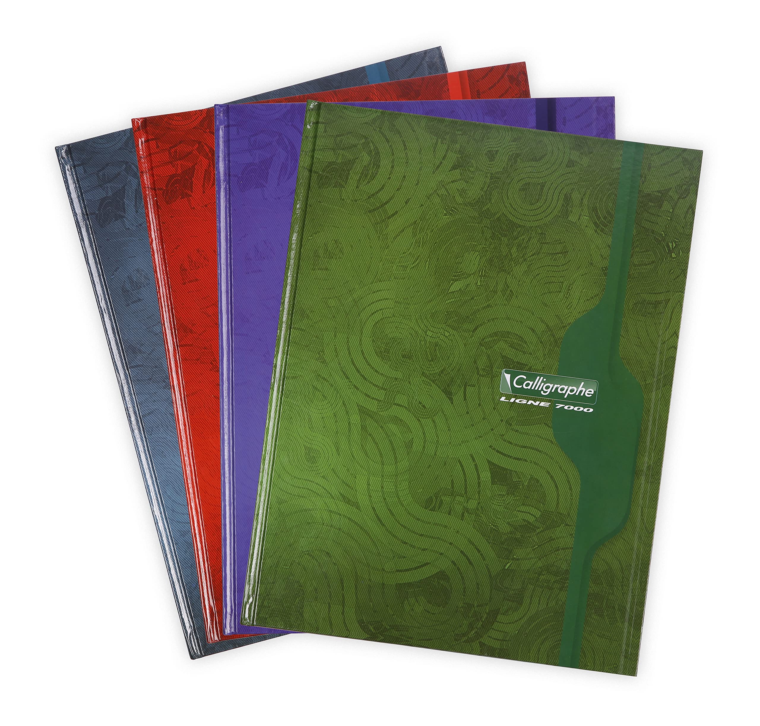 Calligrapher 7286C Hard Cover Notebook (Clairefontaine) - 24x32 cm - 288 Seyes Ruled Pages - 70 g paper - Recycled Varnished Card Cover - Random Colour