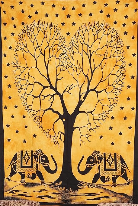 Indian Wall Hanging Cotton Boho Tapestry Decor Table Cloth Wall