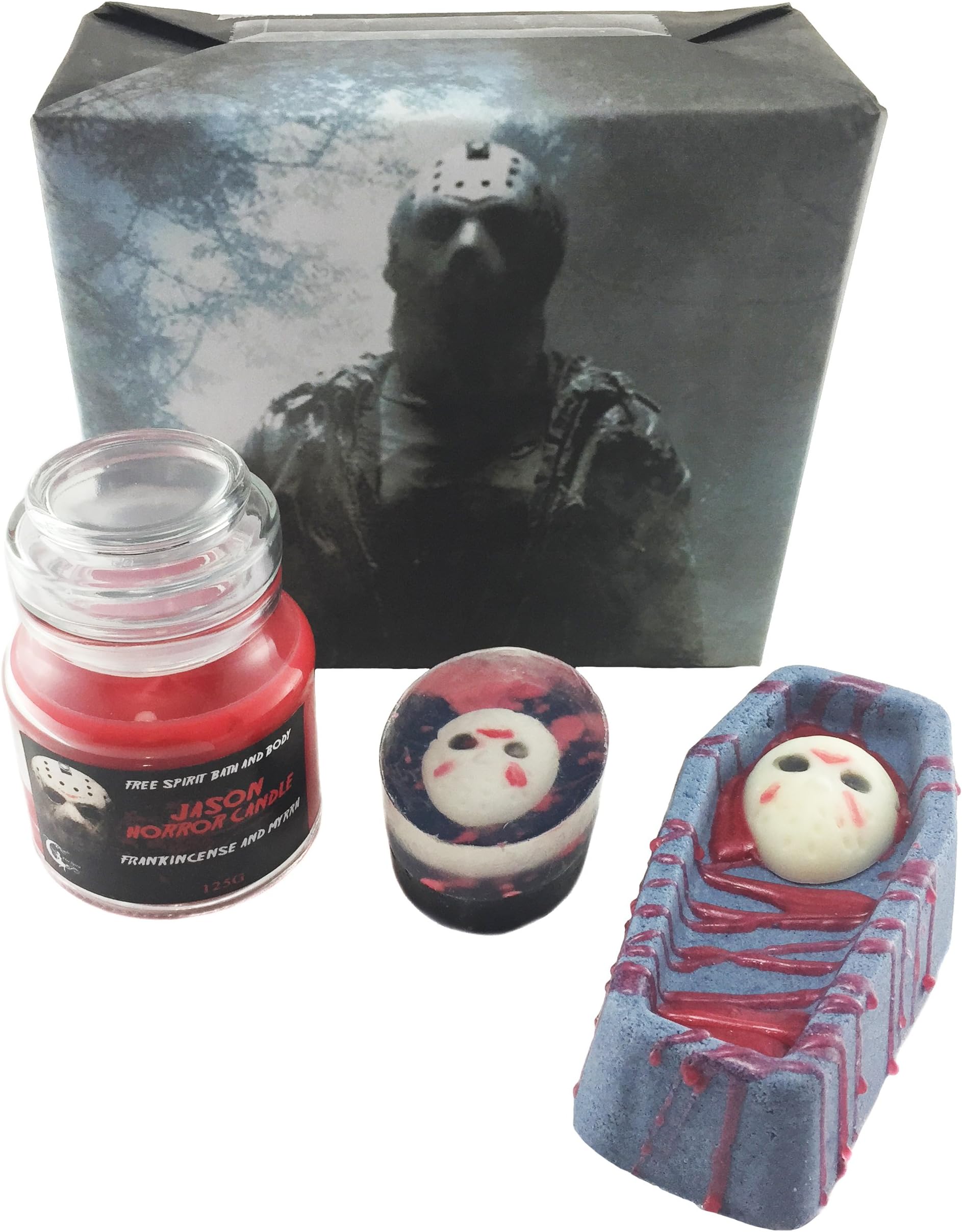 Friday The 13th Bath and Body Gift Set | Bath Bombs | Handmade Soap| Candle | Free Spirit Bath and Body