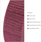 Sourcing Map 200mm x 50mm 320 Grit Non-Woven Polishing Wheel Nylon Wire view 3