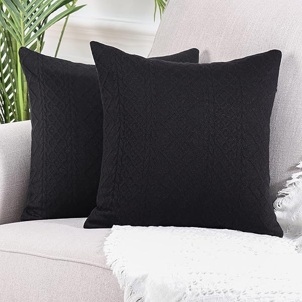 YAERTUN PACK OF 2 SUPER SOFT DECORATIVE THROW...