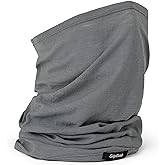 GripGrab Multifunctional Merino Wool Neck Warmer Thermal Cycling Winter Neck Gaiter Merino Neck Tube Scarf Lightweight