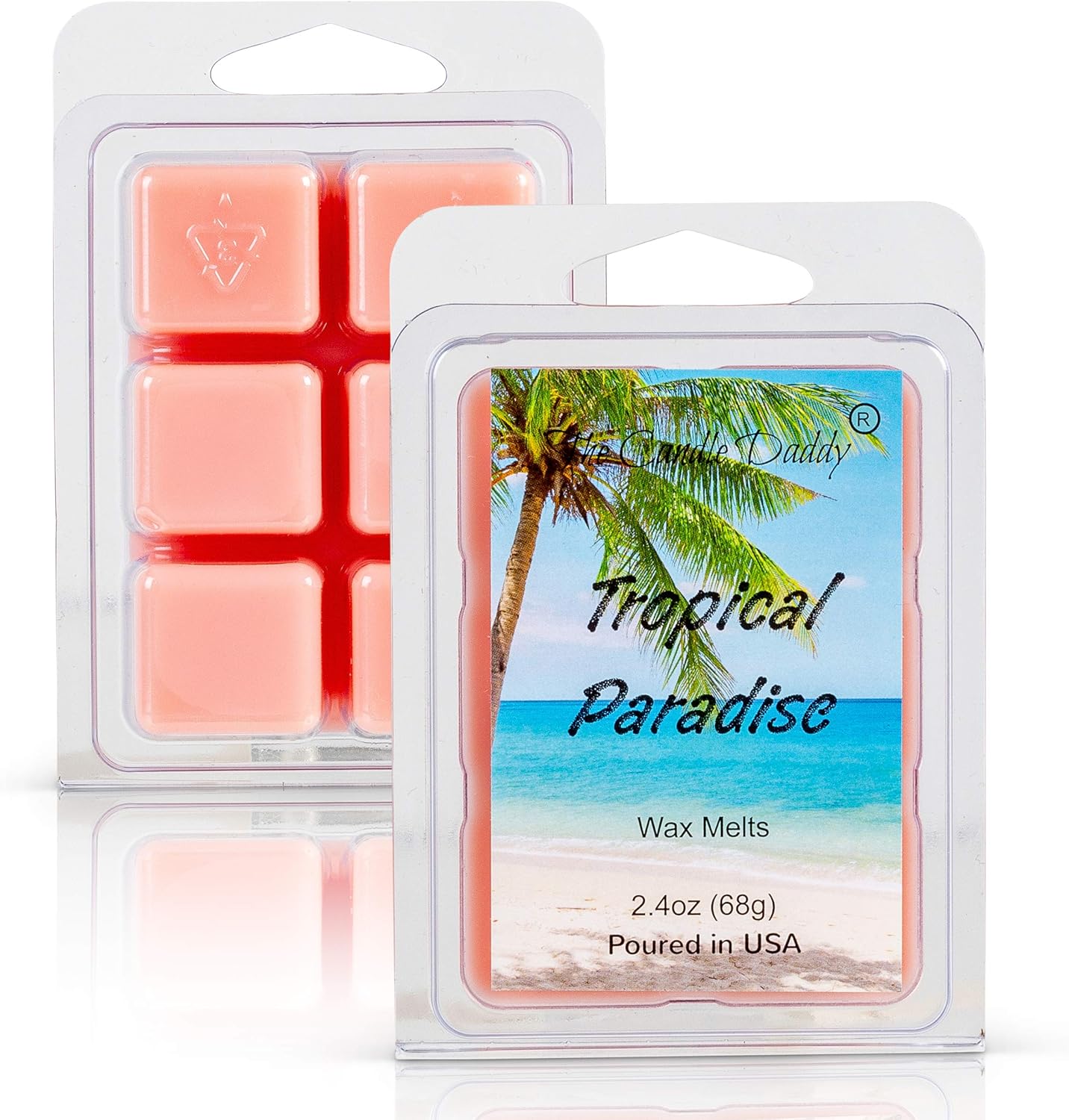 Amazon Com Tropical Paradise Scented Wax Melt 2 Ounces 6 Cubes 1 Pack Home Kitchen