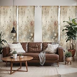 Ambesonne Bohemian Window Curtains Pack of 2, Boho