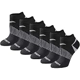 Saucony Women's RunDry Performance Selective Cushion Socks, Available in S-L (6, 12 Pairs)