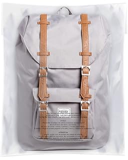 transparent bag with french writing