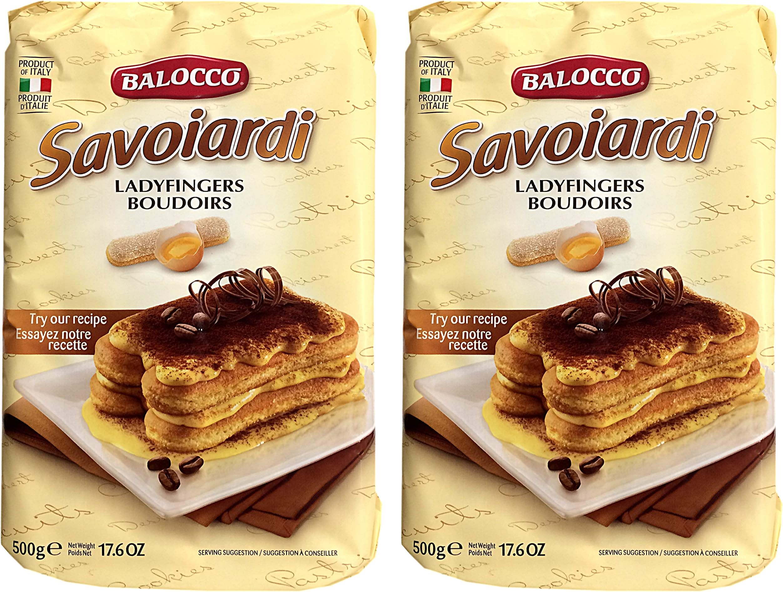 Bolacco, Savoiardi Ladyfingers (Pack of 2), 17.6 oz (each)