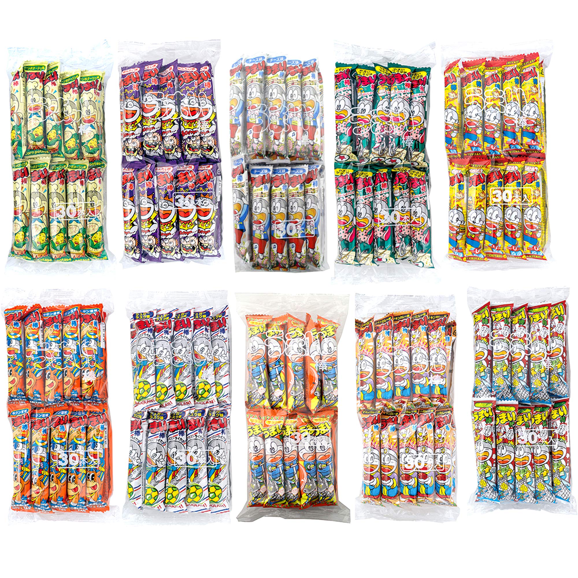 やおきん うまい棒 ベストアソート 10種 300本の商品画像