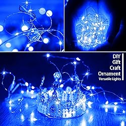 SunKite 16 Packs 20 LED Blue Fairy String Lights