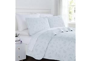 Southshore Fine Living, Inc. Oversized Full/Queen Quilt Set, Quilted Coverlet, Microfiber Quilt Bedding with 2 Pillow Shams, 