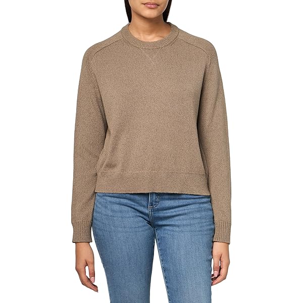 Theory Women's Regal Wool Mirzi Sweater, Dark Beige/Mink at Amazon