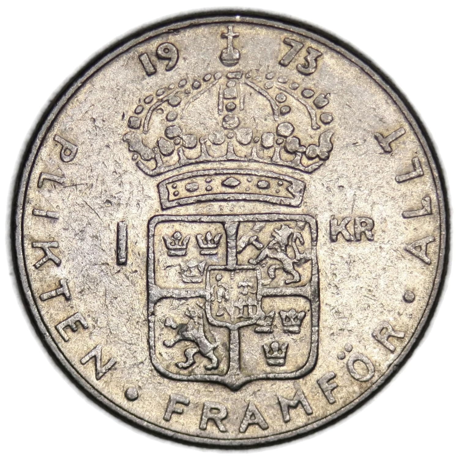 1973 SE Sweden Gustaf VI Adolf 1 Krona Good at Amazon's Collectible Coins Store
