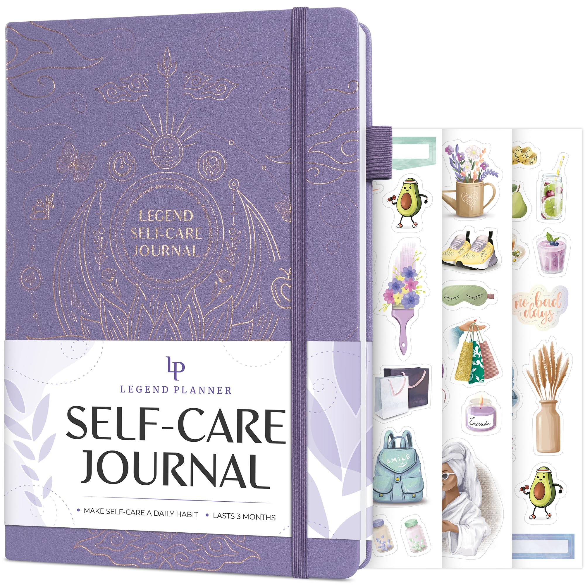 Legend Self-Care Journal – Guided Daily Reflection Journal to Support Mental & Physical Health – Daily Mood, Meditation & Personal Development Notebook – 26.5x18.5cm, Lasts 3 Months (Lavender) — image 1