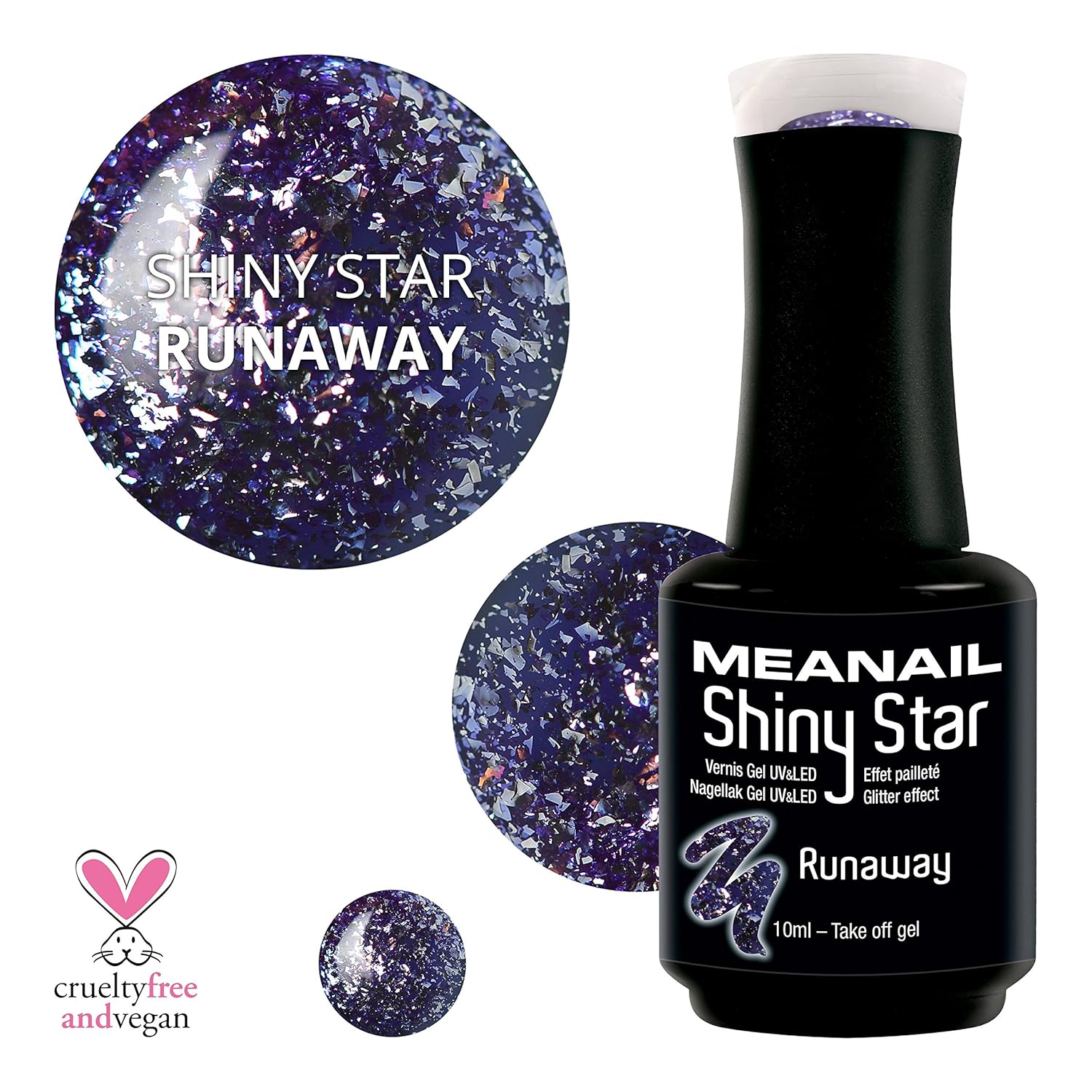 Meanail Paris Semi Permanent Uv Led Gel Polish Shiny
