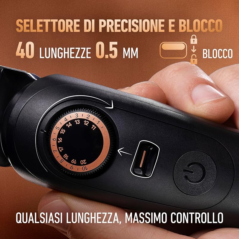 Rasoio Elettrico Barba Pro Max con Accessori