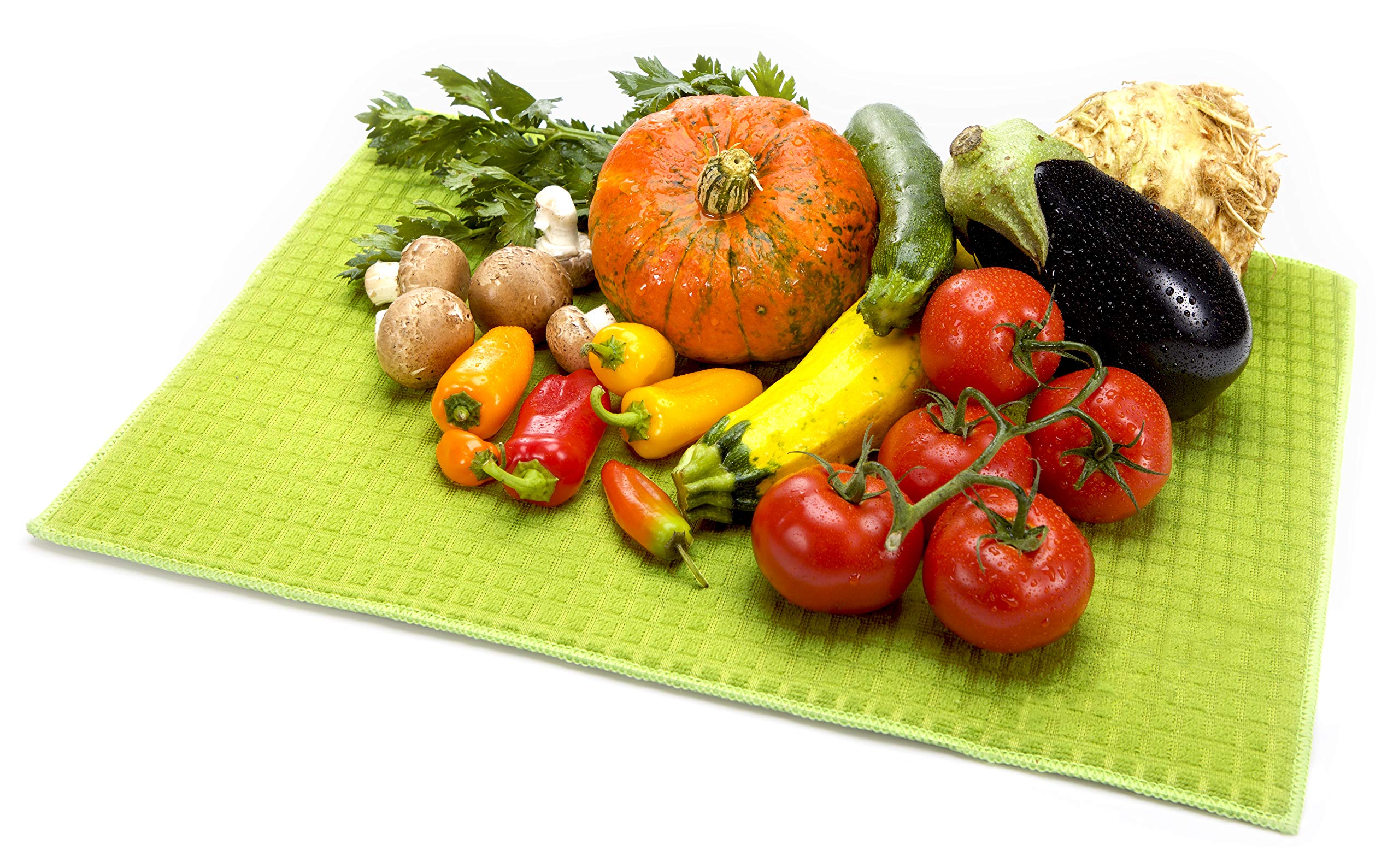 Tescoma Presto Drying Mat for Fruits and Vegetables, Microfiber, Green