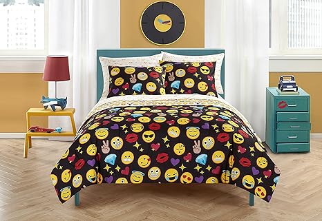 Buy Emoji Pals Bling Bed In A Bag Reversible Comforter Set