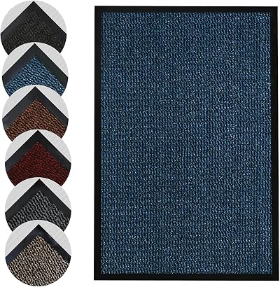 Homatz Door Mat Indoor Outdoor Heavy Duty Non Slip Rubber Back 50x80 cm