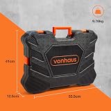 VonHaus 256 Piece Socket & Tool Set in Heavy Duty Storage Case view 8