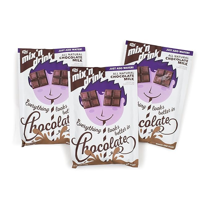 SACO Mix 'n Drink Instant Chocolate Milk, FatFree, GlutenFree, GMO