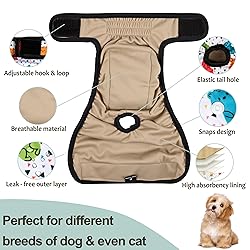 Grecle Washable Female Dog Diapers - Premium