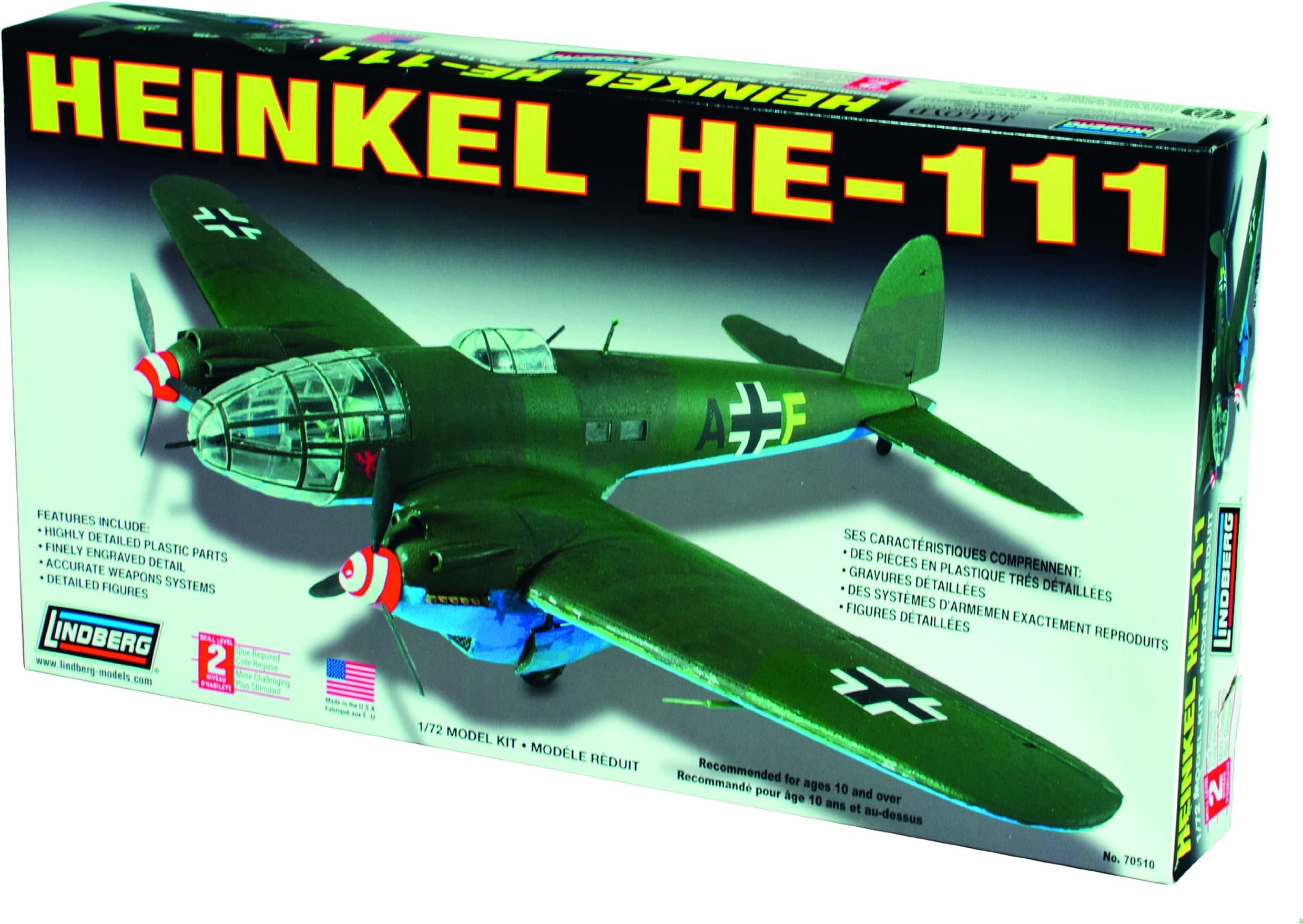 Lindberg Models LN70510 (-) 1:72 Heinkel HE111 Model