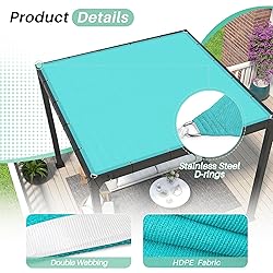 SunnyRoyal 17'x17' Sun Shade Sail Straight Edge