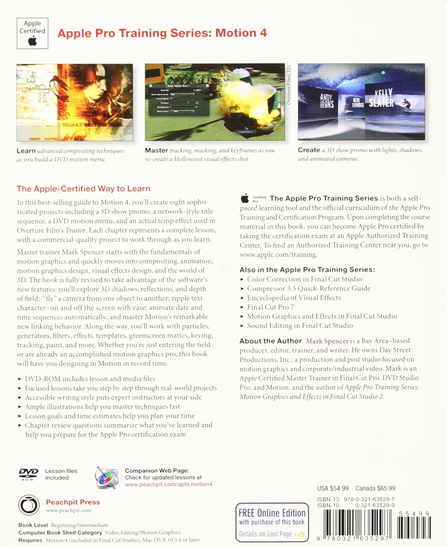 Amazon Apple Pro Training Series Motion 4 Spencer Mark Web Design