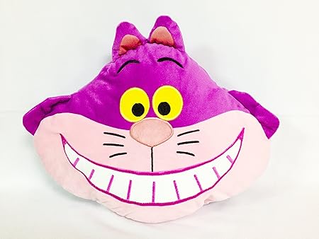 Amazon Co Jp アリス チェシャ猫 クッション フェイス 顔型 ディズニー グッズ 不思議の国のアリス おもちゃ