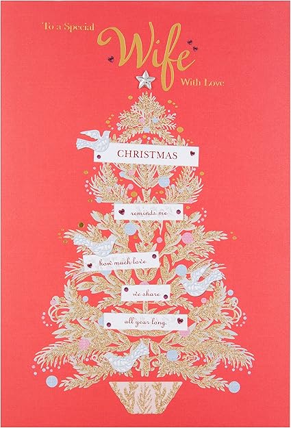 Biglietti Di Natale Hallmark.Hallmark Biglietti Di Natale Moglie Best Friend Grande Amazon It Cancelleria E Prodotti Per Ufficio