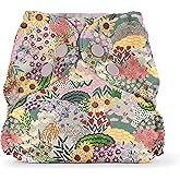 Esembly Cloth Diaper Cover - Reusable Swim Diaper, Waterproof, Breathable - Adjustable Outer Layer Over Absorbent Inner for Blowout Protection - Botanic Garden, Size 2 (18-35lbs)