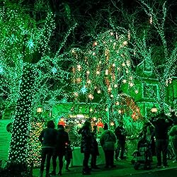 Green Christmas Lights, Total 400 LED 132FT