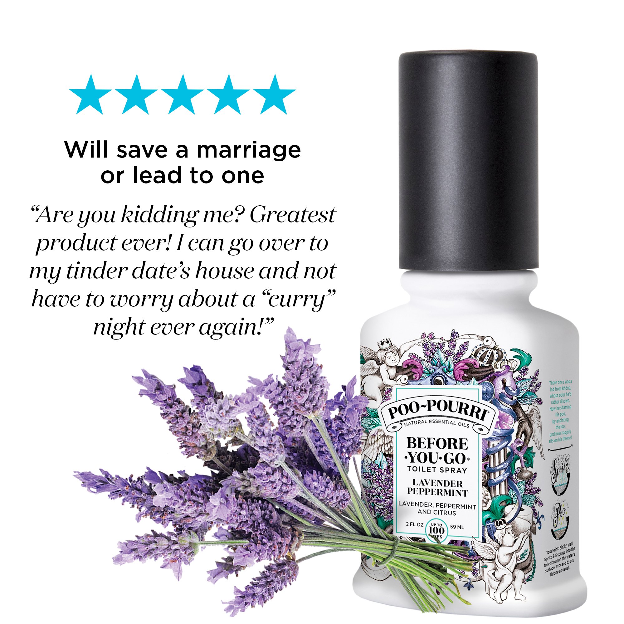 poo-pourri before-you-goトイレスプレーボトル、2オンス、Smoky Woods 2 oz LVP-002-CB