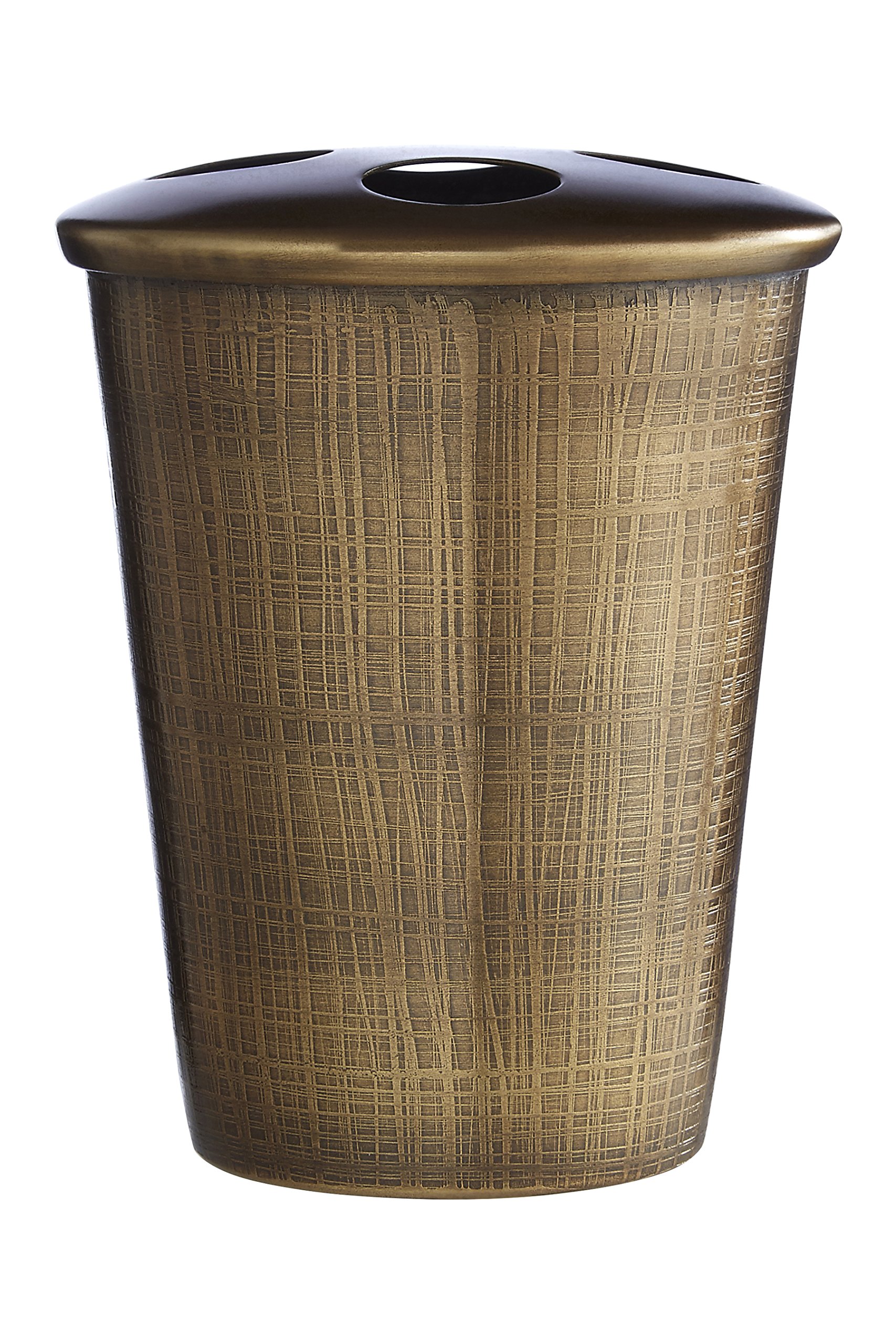 Premier Housewares Toothbrush Holder, Gold, 11 x 9 x 9 cm