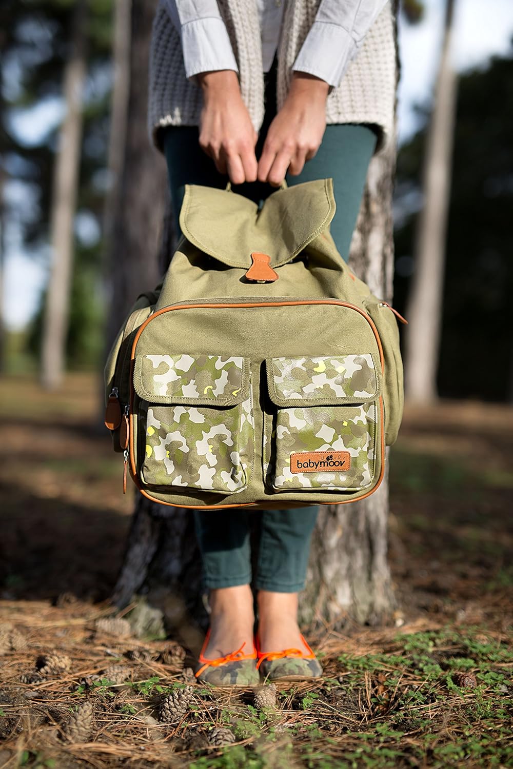 Babymoov A043558 Wickeltasche Glober Bag Grau Meliert - 