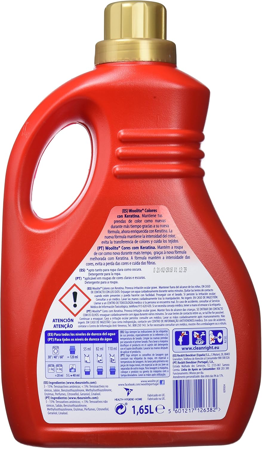 Woolite Colorwaschmittel Gel 30 Dosierungen A 55 Ml Insgesamt 1650 Ml Amazon De Drogerie Korperpflege