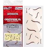 Catchmaster Centipede XL Giant Glue Boards 6-PK, Adhesive Bug Catcher, Cricket, Roach, Scorpion & Spider Traps for Home, Cent