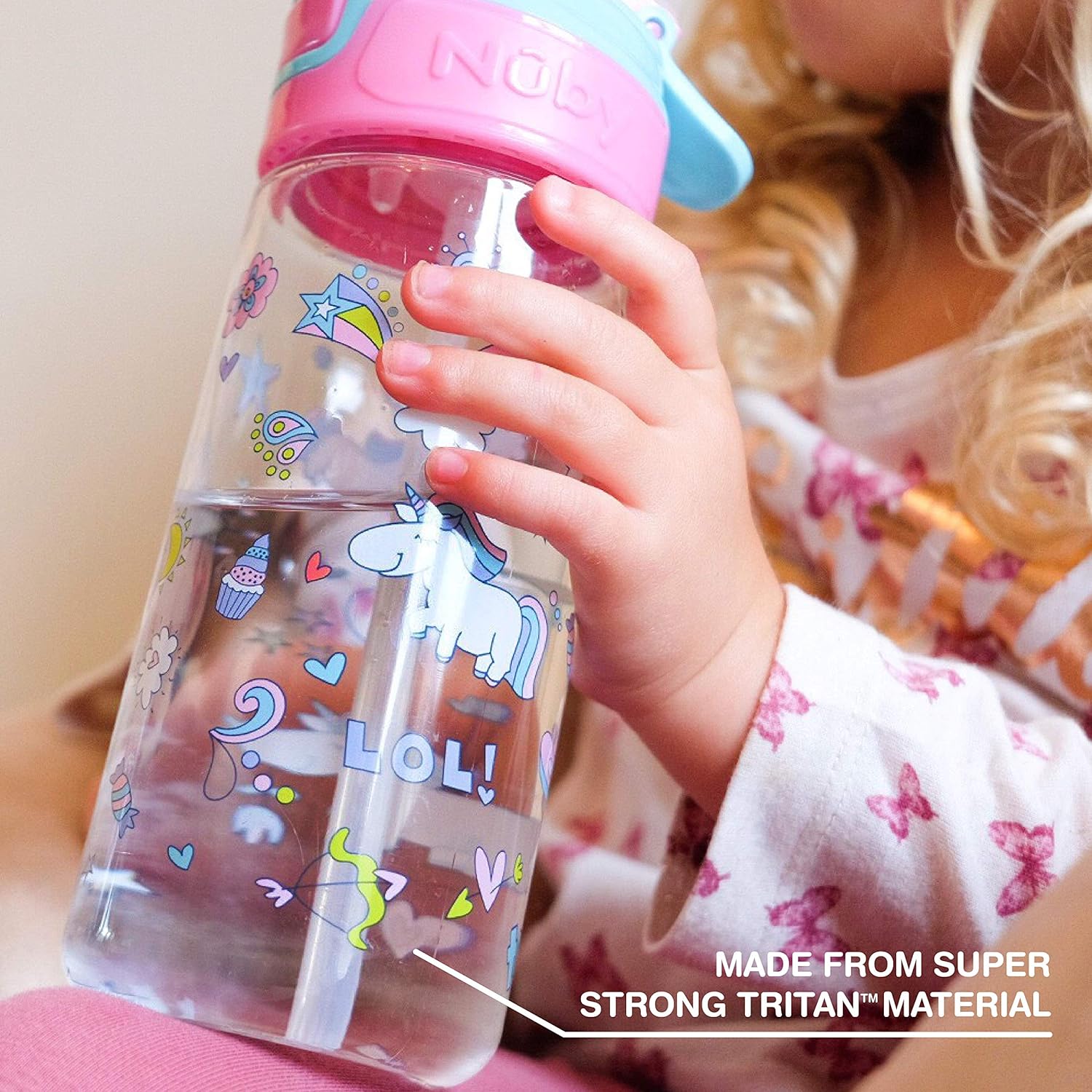 nuby trendz grande water bottle