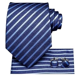 Hi-Tie 3 Pcs Gift Box Mens Tie Set Necktie with
