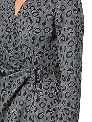 Anne Klein 3/4 Sleeve Animal Printed Jersey Wrap