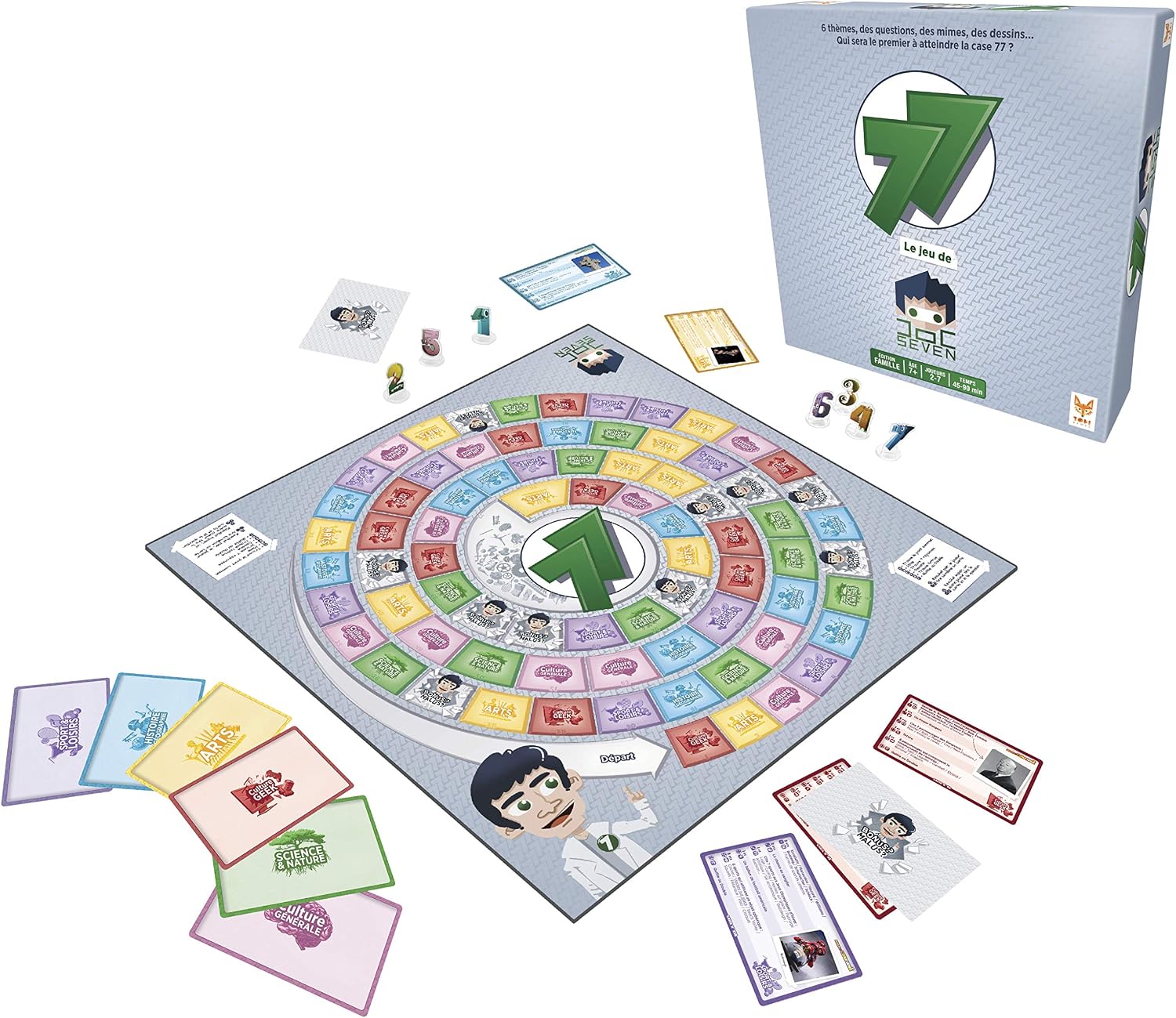 Topi Games - 77 - The Game De Doc Seven - Board Game - Board Game - Ages 7 and up - 2 to 7 players - DOC-7-399001 - Image 4