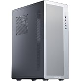 MUSETEX M2 ATX PC Case, 1 Non-RGB 120mm Fan PC Case, Computer case with Mesh Front,Magnetic Dust Filter, Ultra-Slim and Lightweight Portable Design, Black