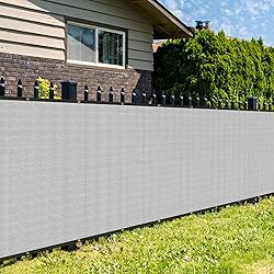 SunnyRoyal 8' x 48' Grey Privacy Fence Screen Heavy