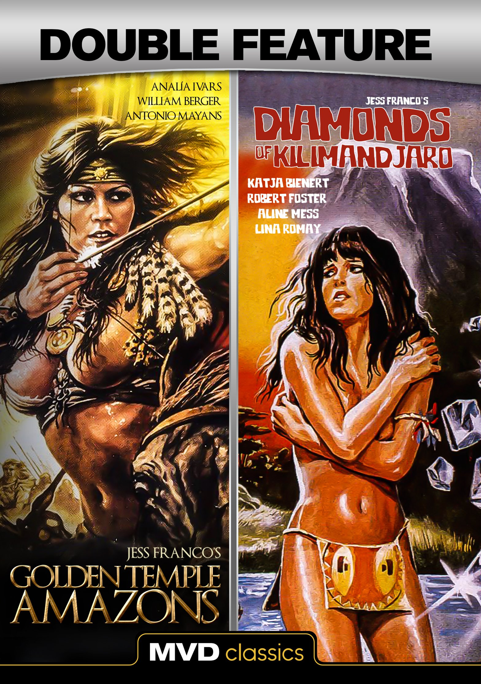 Photo 1 of Golden Temple Amazons/Diamonds Of Kilimanjaro (Jess Franco Double Feature)