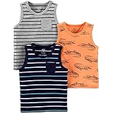 Simple Joys by Carter's Boys 3-Pack Muscle Tank Tops